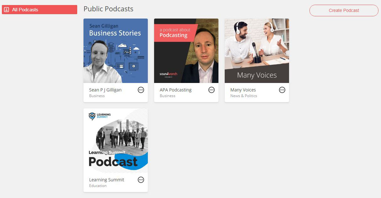 Create podcast websites